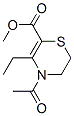 (9CI)-4-乙酰基-5-乙基-3,4-二氢-2H-1,4-噻嗪-6-羧酸甲酯结构式_503302-21-4结构式