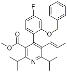 (E)-4-(2-(苄氧基)-4-氟苯基)-2,6-二异丙基-5-(1-丙烯基)烟酸甲酯结构式_503559-76-0结构式