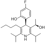(aR,4R)-5-丁基-4-(4-氟-2-羟基苯基)-a-甲基-2,6-双(1-甲基乙基)-3-吡啶甲醇结构式_503610-07-9结构式