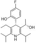 (aS,4S)-5-乙基-4-(4-氟-2-羟基苯基)-a-甲基-2,6-双(1-甲基乙基)-3-吡啶甲醇结构式_503610-10-4结构式