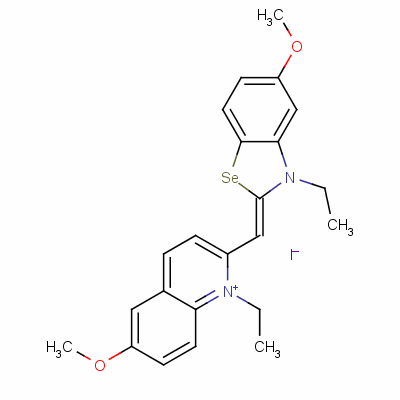 并硒唑-2-亚基)甲基-6-甲氧基喹啉鎓碘化物结构式_50378-83-1结构式