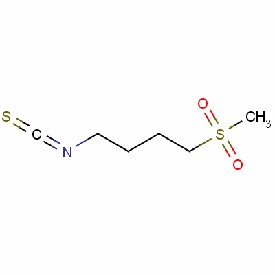 1-异硫氰酸基-4-(甲基磺酰基)丁烷结构式_504-84-7结构式