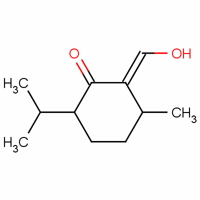 2-(羟基亚甲基)-6-(异丙基)-3-甲基-1-环己酮结构式_50421-83-5结构式