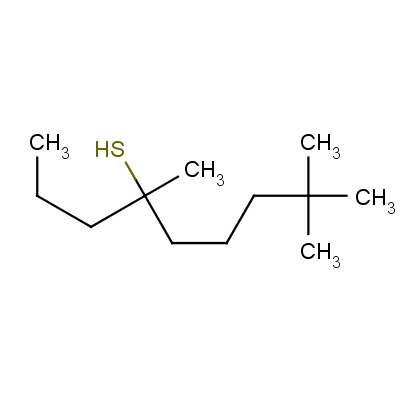 4,8,8-三甲基壬烷-4-硫醇结构式_50433-66-4结构式