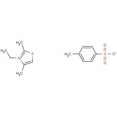 3-乙基-2,4-二甲基噻唑鎓对甲苯磺酸盐结构式_50498-74-3结构式