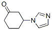 Cyclohexanone,3-(1h-imidazol-1-yl)-(9ci) Structure