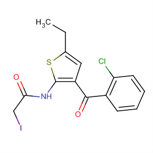 3-(O-氯苯甲酰基)-5-乙基-2-(碘乙酰基氨基)噻吩结构式_50509-01-8结构式