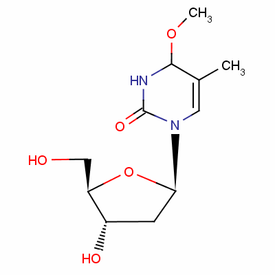 4-o-甲基胸腺嘧啶脱氧核苷结构式_50591-13-4结构式