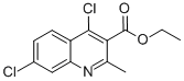 4,7-二氯-2-甲基喹啉-3-羧酸乙酯结构式_50593-27-6结构式