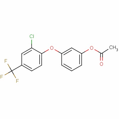 3-[2-氯-4-(三氟甲基)苯氧基]乙酸苯酯结构式_50594-77-9结构式