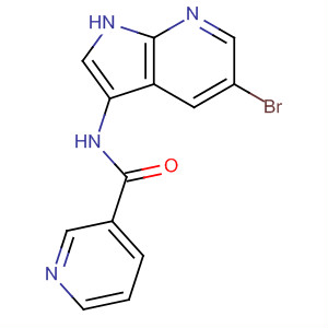 N-(5-溴-1H-吡咯并[2,3-b]吡啶-3-基)-3-吡啶羧酰胺结构式_507462-80-8结构式