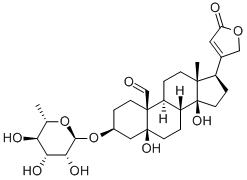 铃兰毒甙结构式_508-75-8结构式