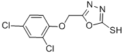 5-((2,4-二氯苯氧基)甲基)-1,3,4-噁二唑-2-硫醇结构式_50848-29-8结构式