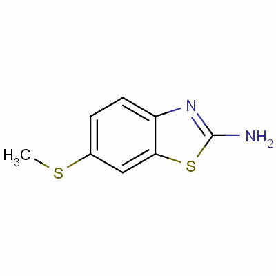 6-(甲基硫代)苯并噻唑-2-胺结构式_50850-92-5结构式
