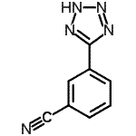 3-(2H-四唑-5-基)苯甲腈结构式_50907-33-0结构式