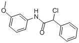 2-氯-n-(3-甲氧基-苯基)-2-苯基-乙酰胺结构式_50916-20-6结构式