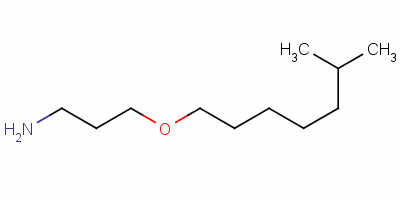 3-(异辛基氧基)丙胺结构式_50977-09-8结构式