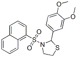 (9CI)-2-(3,4-二甲氧基苯基)-3-(1-萘磺酰基)-噻唑烷结构式_510733-64-9结构式