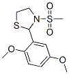 (9CI)-2-(2,5-二甲氧基苯基)-3-(甲基磺酰基)-噻唑烷结构式_510733-66-1结构式