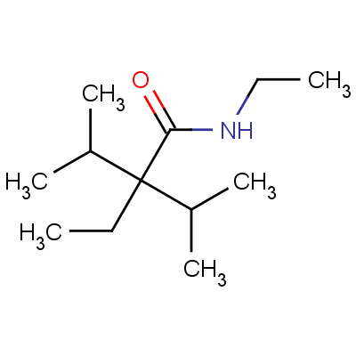 N,2-二乙基-2-(异丙基)-3-甲基丁酰胺结构式_51115-70-9结构式