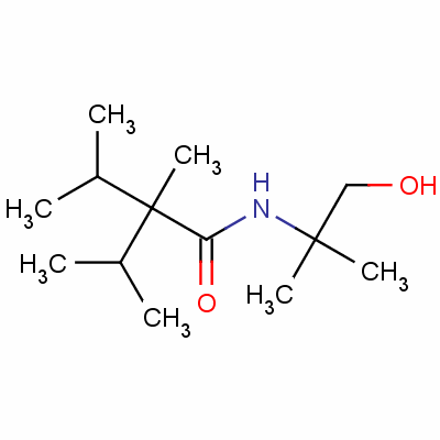 N-(2-羟基-1,1-二甲基乙基)-2-异丙基-2,3-二甲基丁酰胺结构式_51115-76-5结构式