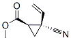 Cyclopropanecarboxylic acid,2-cyano-2-ethenyl -,methyl ester,cis- (9CI) Structure