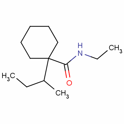 N-乙基-1-(1-甲基丙基)环己烷羧酰胺结构式_51200-99-8结构式