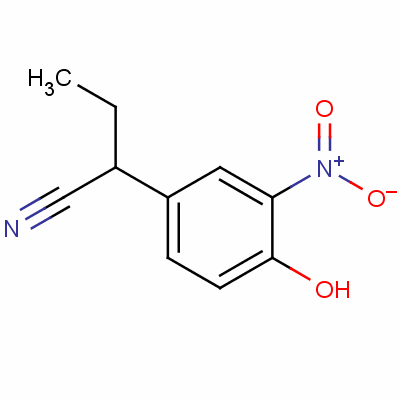 2-(4-羟基-3-硝基苯基)丁腈结构式_51234-22-1结构式