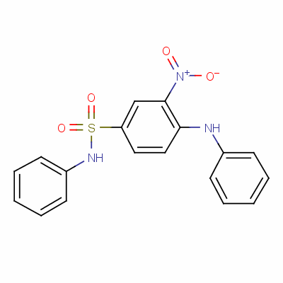 3-硝基-n-苯基-4-(苯基氨基)-苯磺酰胺结构式_5124-25-4结构式