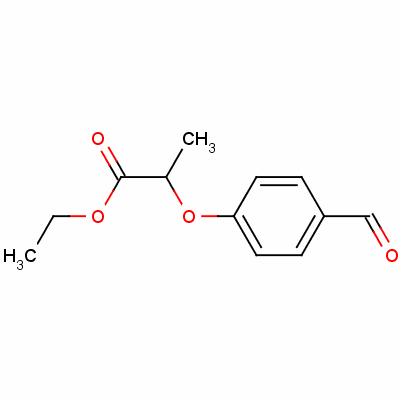 2-(4-甲酰基苯氧基)丙酸乙酯结构式_51264-73-4结构式
