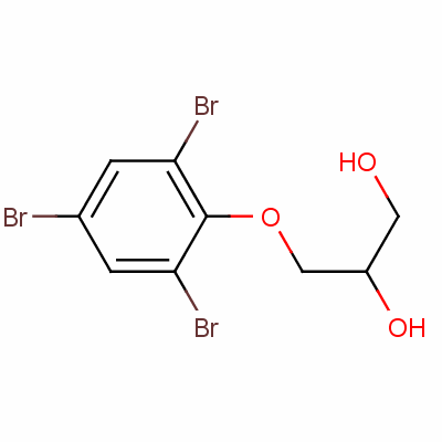3-(2,4,6-三溴苯氧基)丙烷-1,2-二醇结构式_51286-98-7结构式