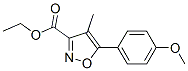 (9ci)-5-(4-甲氧基苯基)-4-甲基-3-异噁唑羧酸乙酯结构式_51291-35-1结构式