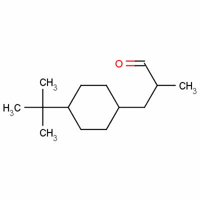 4-(叔丁基)-alpha-甲基环己烷丙醛结构式_51367-70-5结构式