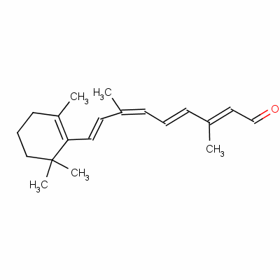 9-顺式-视黄醛结构式_514-85-2结构式