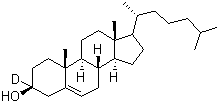 3-氘代胆固醇结构式_51467-57-3结构式