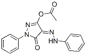 3-(乙酰基氧基)-1-苯基-4-(2-苯基亚肼基)-1H-吡唑-5-酮结构式_51471-67-1结构式