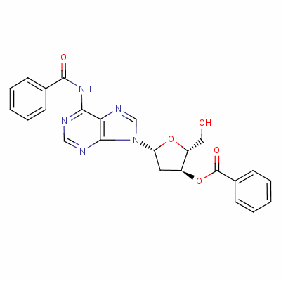 N6,3-o-二苯甲酰基-2-脱氧腺苷酸结构式_51549-54-3结构式