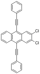 2,3-二氯-9,10-双(苯基乙炔)蒽结构式_51580-25-7结构式