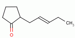 (E)-2-(2-戊烯基)环戊烷-1-酮结构式_51608-18-5结构式