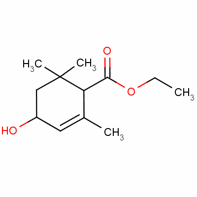 4-羟基-2,6,6-三甲基-2-环己烯-1-羧酸乙酯结构式_51769-11-0结构式
