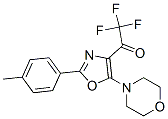 2,2,2-三氟-1-[2-(4-甲基苯基)-5-吗啉噁唑-4-基]乙酮结构式_51770-11-7结构式