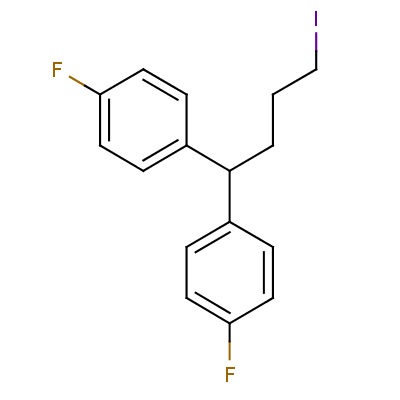 1,1-(4-碘丁基)双[4-氟苯]结构式_51787-79-2结构式