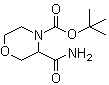 3-(氨基羰基)吗啉 4-羧酸叔丁酯结构式_518047-39-7结构式