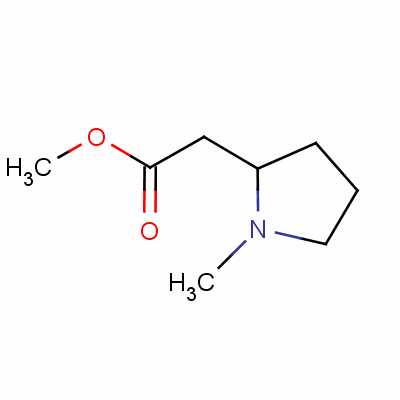 1-甲基吡咯烷-2-乙酸甲酯结构式_51856-76-9结构式