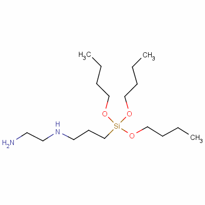 N-[3-(三丁氧基甲硅烷基)丙基]乙烯二胺结构式_51895-55-7结构式