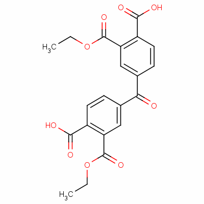4-(4-羧基-3-乙氧羰基苯甲酰基)-2-乙氧基羰基苯甲酸结构式_51986-91-5结构式