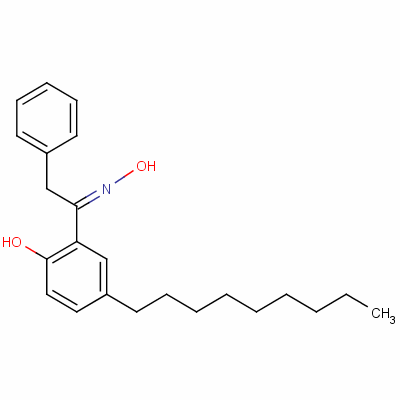 1-(2-羟基-5-壬基苯基)-2-苯基-1-乙酮肟结构式_52122-75-5结构式
