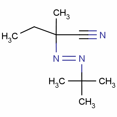 2-[(叔丁基)氮杂]-2-甲基丁腈结构式_52235-20-8结构式