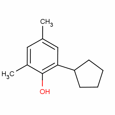 6-环戊基-2,4-二甲苯酚结构式_52479-94-4结构式
