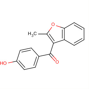 3-(4-羟基苯甲酰基)-2-甲基-苯并呋喃结构式_52490-47-8结构式
